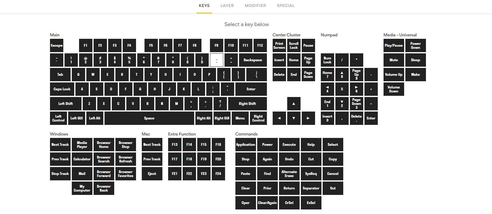 Drop keyboard configuration app