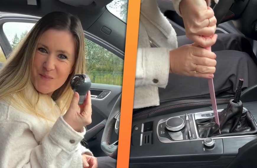 Epic Automotive Experiment: Woman Devours Audi Interior