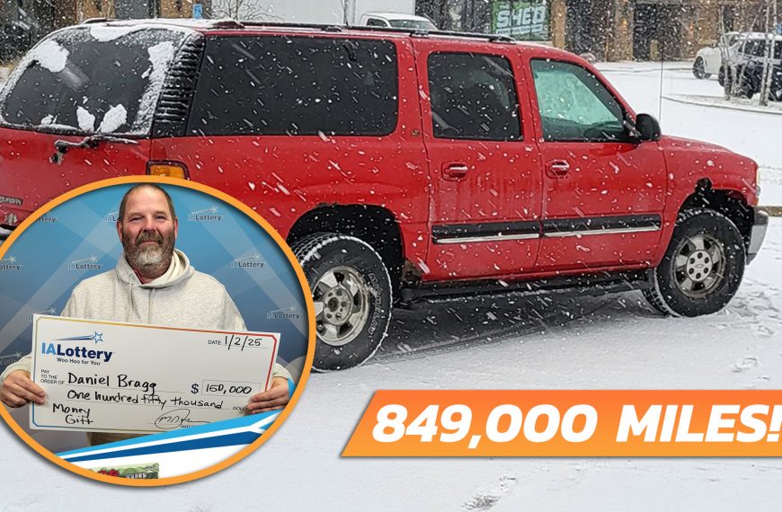 Unbelievable Journey: Iowa Man Hits 849,000-Mile Mark in Chevy Suburban to Claim $1 Million Lottery Prize