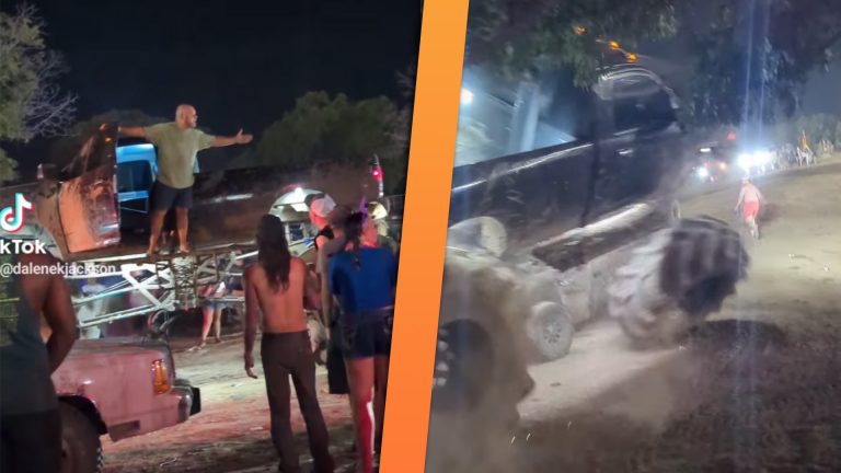 Catastrophic Crash: Texas Truck Meet Chaos as Drunken Driver Plows into Crowd with Lifted Ram