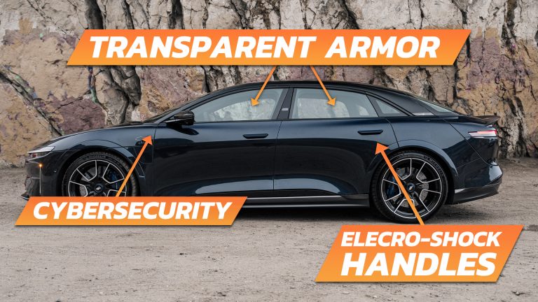 Bulletproof Lucid Air Sapphire Is a 200-MPH Armored Automobile With Impenetrable Cybersecurity