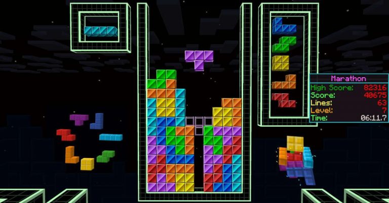 Minecraft and Tetris combine for some very blocky dungeon crawling