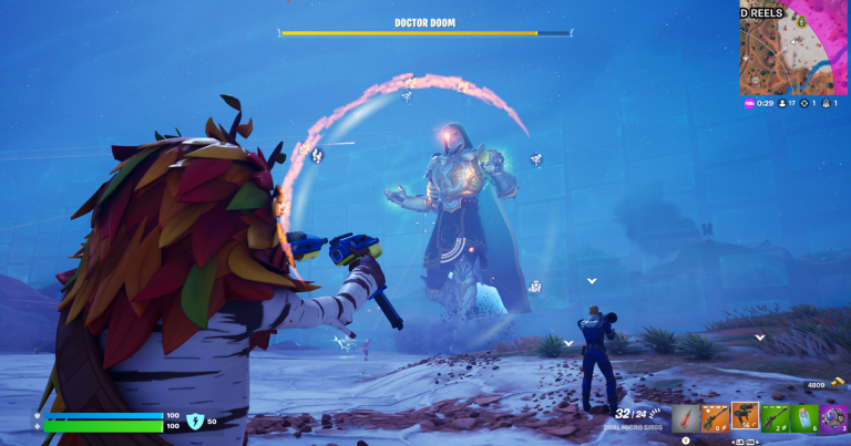 Epic Fortnite Showdown: 5.6 Million Players Unite to Take Down Doctor Doom in Thrilling Hour-Long Battle