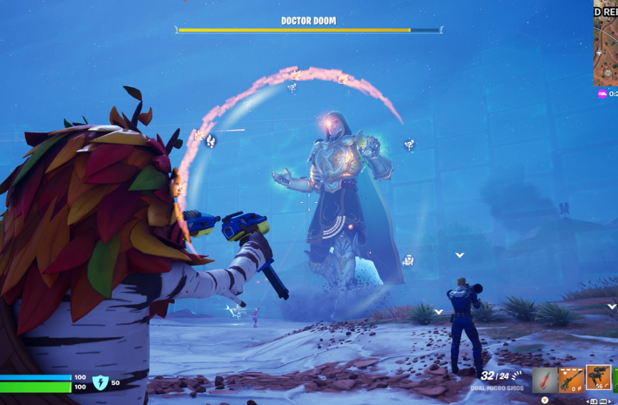 Epic Fortnite Showdown: 5.6 Million Players Unite to Take Down Doctor Doom in Thrilling Hour-Long Battle