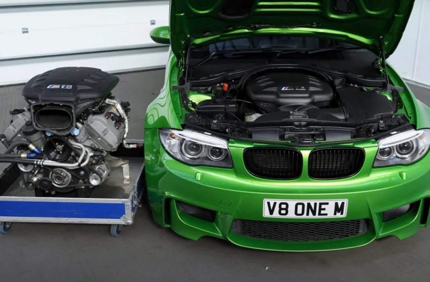 Unleashing the Beast: 9500-RPM V8 F1-Tuned Power in a 1M BMW