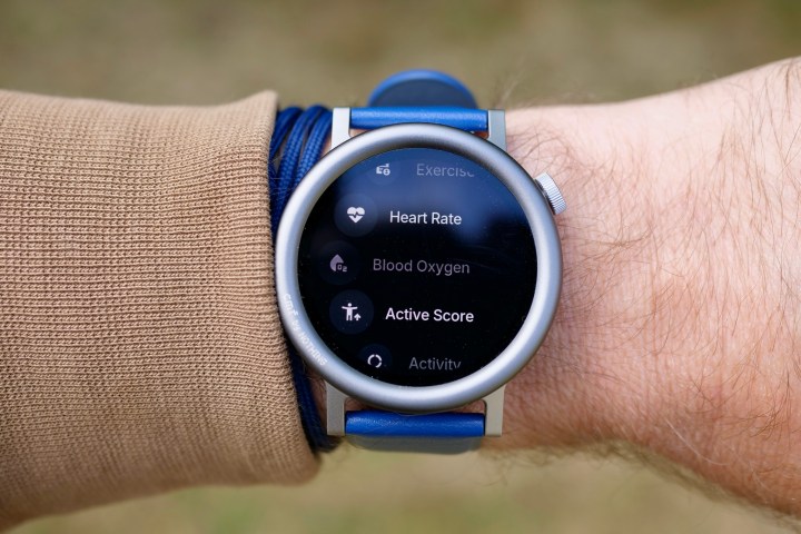 A person wearing the CMF Watch Pro 2, showing the menu.