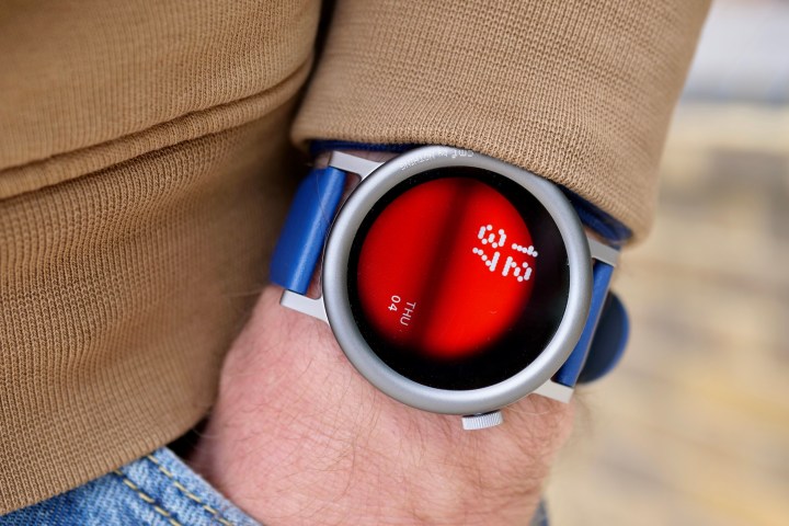 A person wearing the CMF Watch Pro 2.