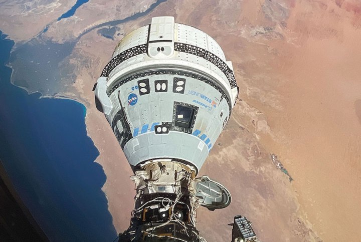 Boeing Space's Starliner docked at the International Space Station in June 2024.