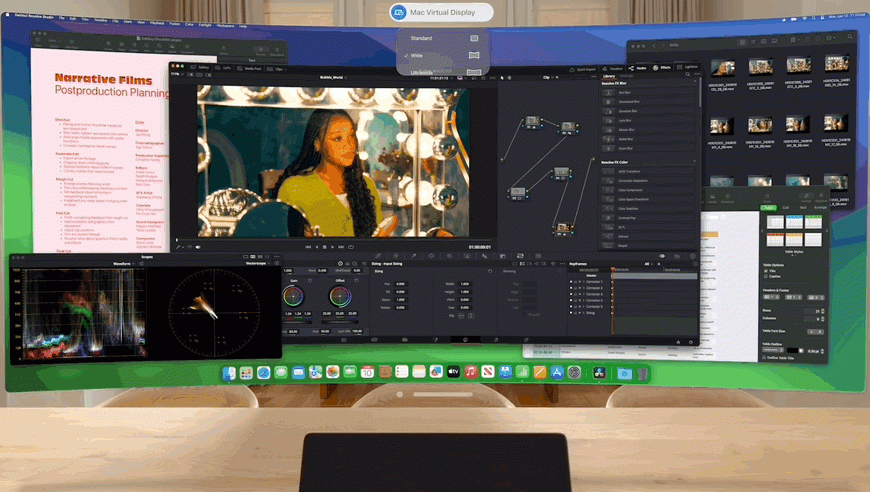 Experience the Future of Mac Display: Apple Vision Pro’s Revolutionary Ultrawide Virtual Reality